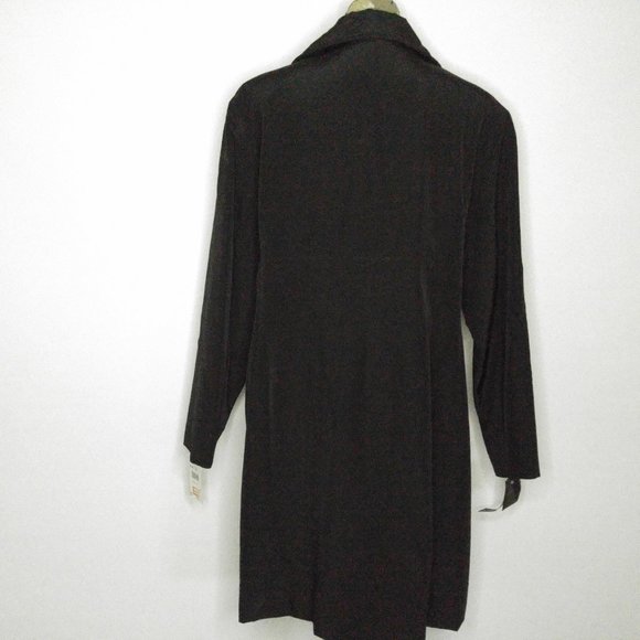 NWT Marc New York Trench Coat Sz 2x Black Jacket - Picture 5 of 8